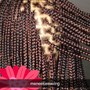 Medium Knotless braids