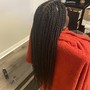 Goddess braids. Back length