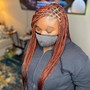 Small Knotless Box Braids