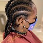 2 Feed-in Braids (Cornrows)