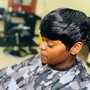 Women's Cut defined cut (barber style)