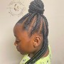 Small/medium knotless braids