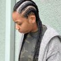 6 stitch Braids w/ BUN