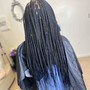 Small/medium knotless braids