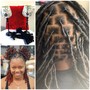 Medium knotless Braids