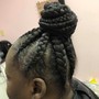 Sleek back ponytail