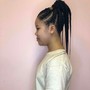 Sleek back ponytail