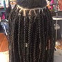 Knotless braids Smalll waist length