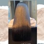 Edged relaxer touch up & style