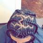 Two feed-ins braids