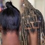 Small Knotless Braids Waist Length