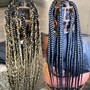 Small Knotless Braids Waist Length