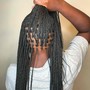 Small Knotless Braids Shoulder Length