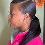 Half Up/Half Down Ponytail Quickweave