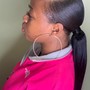 Half Up/Half Down Ponytail Quickweave