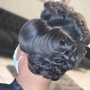 Updo: Relaxed Hair (simple ponytail, pinup style) Hair not included.