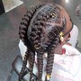 3-6 large feedin braids