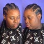 4 Chunky/Ghana Braids