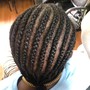 Senegalese twist(rope twist)