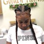 2  "Feed In" Braids