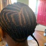 Half Feedin Braid-Half individual Mid Back