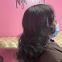 Wash  blowdry style (relaxed hair)