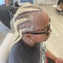 Men stitch corn row