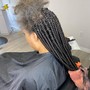 Small knotless mid back length