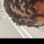 Retwist and 2 strand twists Less Than Shoulder Length