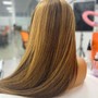 Shampoo on new hair extensions