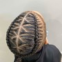 4 straight back braids