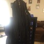 Large Knotless Braids/mid back