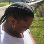 Braided ponytail 9 or more braids