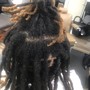 Loc Retwist and Style Ear length