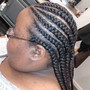 Medium knotless braids