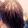 Kid's small knotless Braids 10 and under