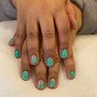 Gel Manicure with Nail Art