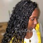 Small Knotless Box Braid[Mid-Back Lenght]