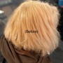 Short Hair Single Process Root Bleaching + Cut