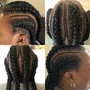 26”small feedin ponytail braid