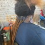 Knotless/box braids take down