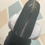 Knotless braids (medium)