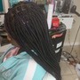 Natural hair Box Braids