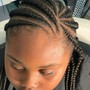 Natural hair Box Braids