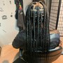 Medium knotless Braids/Mid back