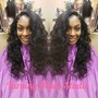 Bob Sew -in with hair +EYELASHES 10 12 in hair