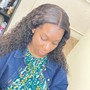 BLow-out and press(NATURAL HAIR)