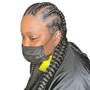 Men’s Braids (straight backs) 2 to 4 braids