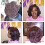 Barrel Curls/ pin curls for MGs Quick weave service