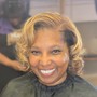 Natural hair blowout/Silk Press